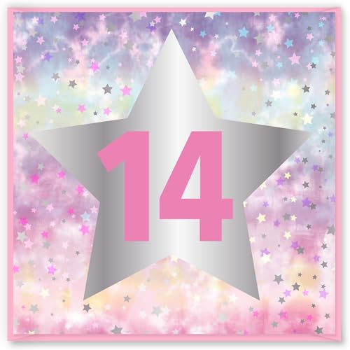 Design By Violet 14 a O[eBOJ[h 14 Happy BirthdayJ[h j̎q ̎q v̂v[g ͋ X^CbVȃsN̐fUC 15cm x 15cm