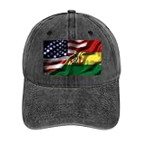 America Vs Bolivia Bolivian Flag Combo Hat for Men Man's Womans Unisex Baseball Sun Hats Adjustable Peaked Cowboy for Golf Dad Outdoor Trucker Cap