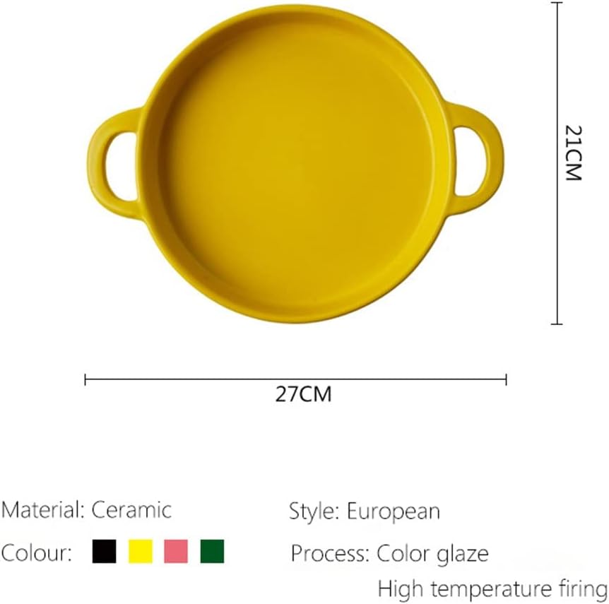 Ceramic Bakeware Cooking Pan Non-stick Sauce Pans Nordic Dinner Set Japanese Jam Omelet Pot Egg Steak Tray(white-Dinosaur Doodle4)