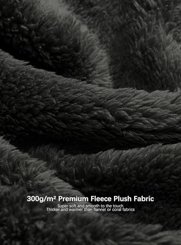 Image of SlumberMee Mens Hooded Robe Heavyweight Plush Fleece Full Length Bathrobe