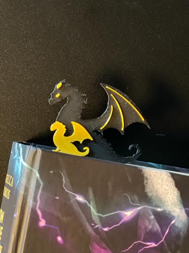 Image of Fantasy Dragon Bookmarks - for Dragon Rider & Fantasy Romance Readers | Aesthetic Quote Bookmarks for Books, Journals & Gifts | Washable | Durable Bioplastic