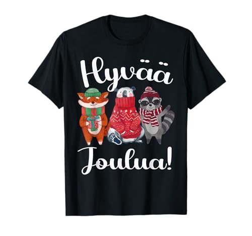 Finnland Gute Weihnachten Finnische Hyvaa Joulua T-Shirt