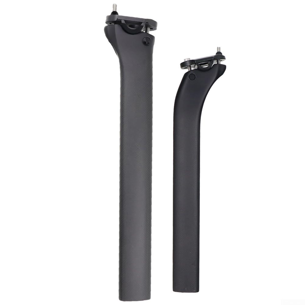 Reggisella in fibra di carbonio, 340 mm, T700, monoscocca leggera, per bici da strada, MTB, maggiore rigidità, smorzamento delle vibrazioni, 205 g, adatto per ciclismo