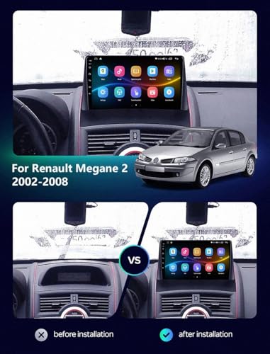 Pantalla de coche Renault Megane 2002 a 2008 con Carplay 4 nuclear 32G 2