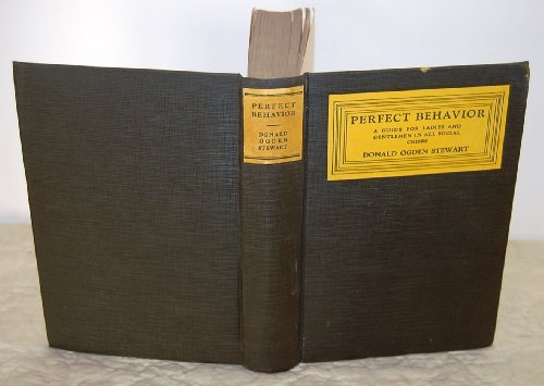 Perfect Behavior B00085OS3C Book Cover