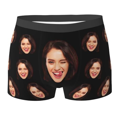 Custom Boxers Briefs Personalized Boxers for Men Custom Boxers with Face Boyfriend Husband Father Valentine's Day Gifts