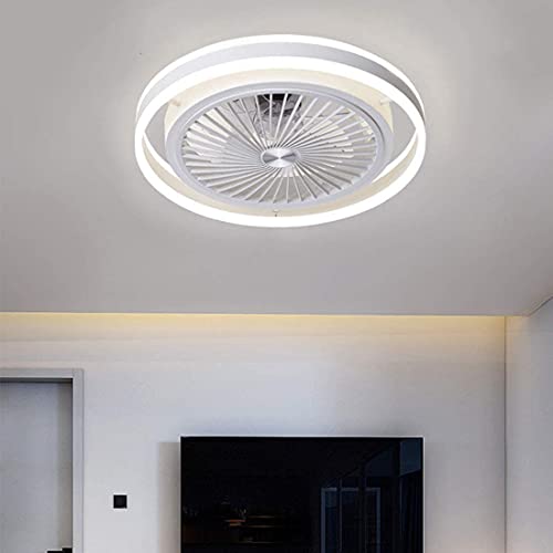 Ventilateur de plafond 40W HNVBDOPAE avec plafonnier LED dimmable et télécommande