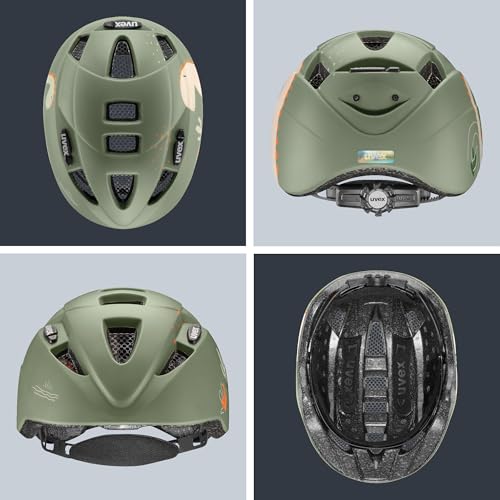 uvex Kid 2 cc Kinderfahrradhelm, sage Green Dino matt, 46-52 cm – Ansicht 5