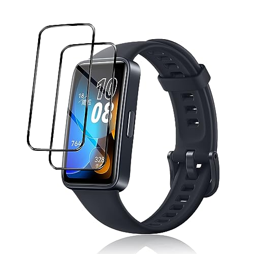 HUAWEI Band 8ミッドナイトブラック＋保護フィルム2枚 HUAWEI Band 8 スマートウォッチ 保護フィルム ファーウェイ