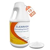 ClearView Chlorine Granules 10 Lbs for Swimming Pools, Calcium-Free Formula Quick Dissolving Spa Chlorinating Granules, Hot Tub Pool Chock Chlorine Granular Sanitizer