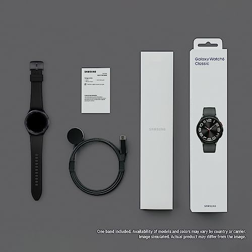 undefined Samsung Galaxy Watch 6 Classic 43mm Bluetooth Smartwatch, Rotating Bezel, Fitness Tracker, Personalized HR Zones, Advanced Sleep Coaching, Heart Monitor, BIA Sensor, Health Insights, US Version, Black の商品画像 2