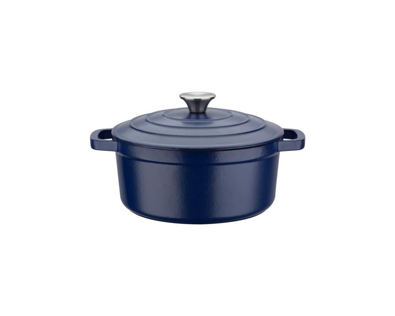 GSW Gusseisen-Kochtopf 'Blue Magic' – Ø 24 cm, 3,8 L, Blau