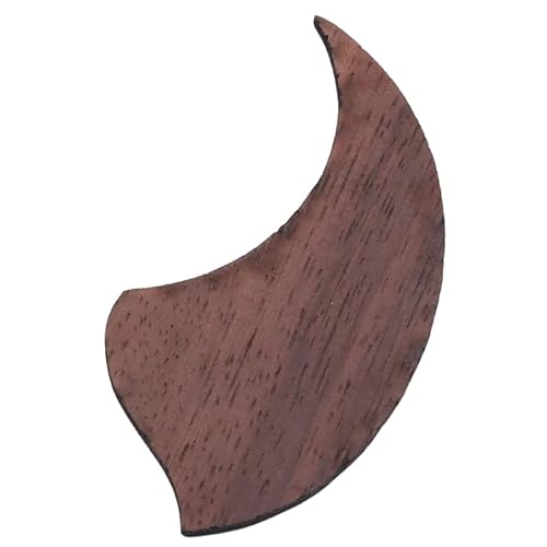 Chniafin Ukulele Pickguard Rosewood Shield Ukulele Pick Guards Teardrop Shape Pick Guards Plate Musical Instrument Accessories Anti-Scratch Ukulele Pickguard Rosewood Shield Ukulele Pick Guard For Players