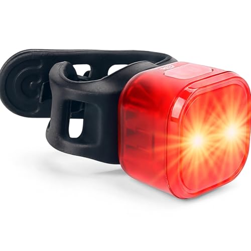 BrightRoad - USB Rechargeable Bike Tail Light, Super Bright Bicycle Led Rear Flashlight for Maximum Visibility, Impressive & Luxurious Design, IPX5 Waterproof, Red Back Light for Safety Cycling