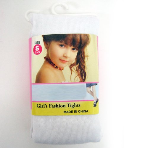 6 Girls Kids Toddlers Dress Stockings Footed Tights Pantyhose Dance White Small4