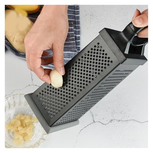 Rallador caja metálico 4 caras negro con mango miniatura 3