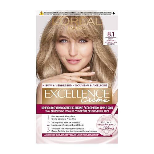 Coloration Oreal Excellence N°8.1 Blond Cendre - vue 2