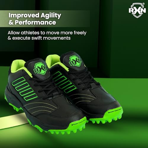 Image of RXN Hockey Sports Shoes for Men (Black,9 UK)