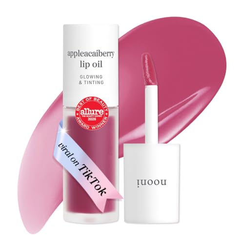 NOONI Korean Lip Oil - Appleacaiberry - Color-Changing Plumping Lip Gloss