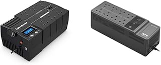 CyberPower BR1000ELCD-UK BRICs Series, 1000VA/600W, 1 USB Charging Port, AVR, Brick Format & APC by Schneider Electric BACK-UPS ES - BE850G2-UK - Uninterruptible Power Supply 850VA, Black