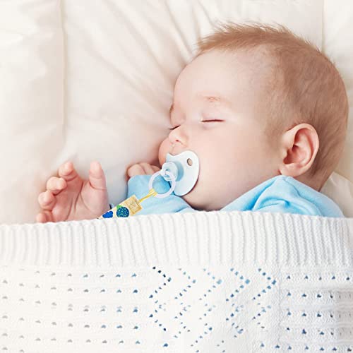 20 STÜCKE Sichere Schnuller Halter O Ringe Schnuller Dummy Zubehör Kette Clips Adapter Halter für Baby(Transparent)