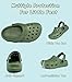 Cubufly Toddler Kids Garden Clog Boys Slip On Slide Sandals Beach Water Shoes Army Green