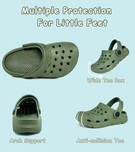 Image of Toddler Kids Garden Clog Slip On Slide Sandals Beach Water Shoes