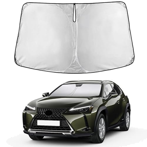 Image of EcoNour Windshield Sun Shade Compatible for Lexus UX 2019-2026 Front Window Sunshade Foldable Sun Visor UV & Heat Blocking Protection