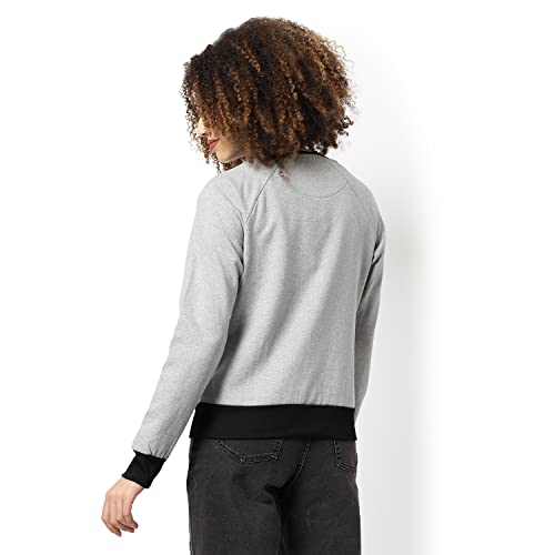Image of PINACOLADA Women Stylish Zipper Sweatshirt Regular Fit for Casual Wear | Full Sleeves | Cotton | Sweatshirt Crafted with Comfort Fit and High Performance for Everyday Wear