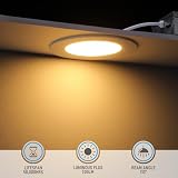 TORCHSTAR 5CCT 4 Inch Slim LED Recessed Lighting with Junction Box, Dimmable 10W Ultra-Thin Recessed Light, 2700K3000K3500K4000K5000K Selectable, 700LM LED Downlight, ETL & Energy Star, Pack of 6