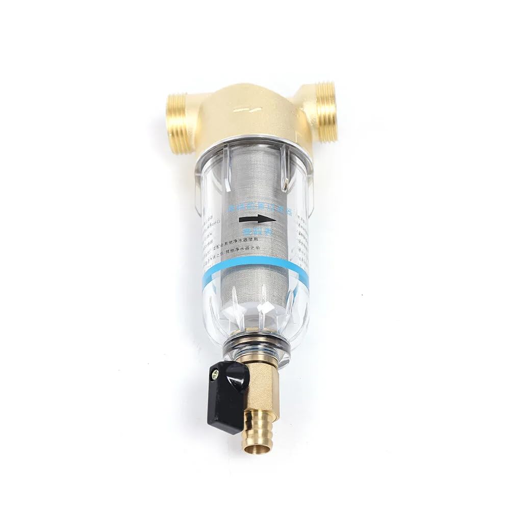 Filtro acqua, filtro in acciaio inossidabile lavabile, filtro fine per rubinetto, filtro acqua Water Filter Spin Down Sediment, per filtro sedimenti per tubo dell'acqua di pozzo
