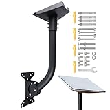 Wandantennen-Montagesatz, Antennenhalterung für Dach | Wanddachhalterung zur Antennenmontage,Außenhaus-Antennenhalterung mit hoher Belastbarkeit, drehbar für Überhang, Traufe