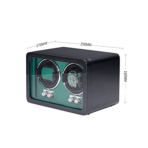 Caja expositora de relojes mecánicos automáticos con función winder y almacenamiento de joyas 2