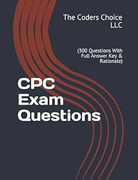 Paperback CPC Exam Questions (300 Questions With Full Answer Key & Rationale) Book