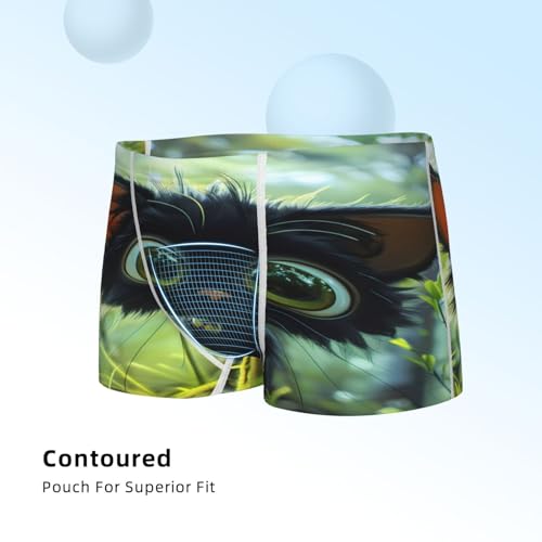 Boys' Cotton Boxer Brief Soft Underwear-Cute Big-Eyed Black Cat4