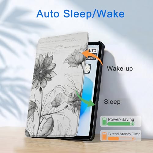 Image of CoBak Case for Samsung Galaxy Tab A11+ Plus 11 inch 2025, Multi-Viewing Angles, All New PU Leather Folio Stand Cover with Auto Sleep Wake Feature for Samsung Galaxy Tab A11+ Tablet 11-inch, Sunflower