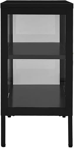 Miniatura 4 de Aparador negro, vitrina, gabinete de barra de café, gabinete de sala de estar, estantería, vitrinas para sala, gabinete de consola, armarios de