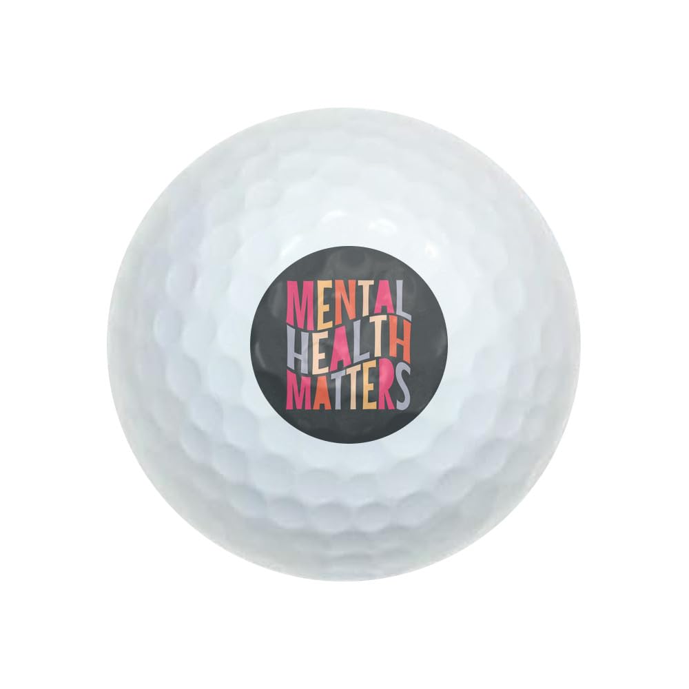GRAPHICS & MORE Mental Health Matters Novelty Golf Balls 3 Pack