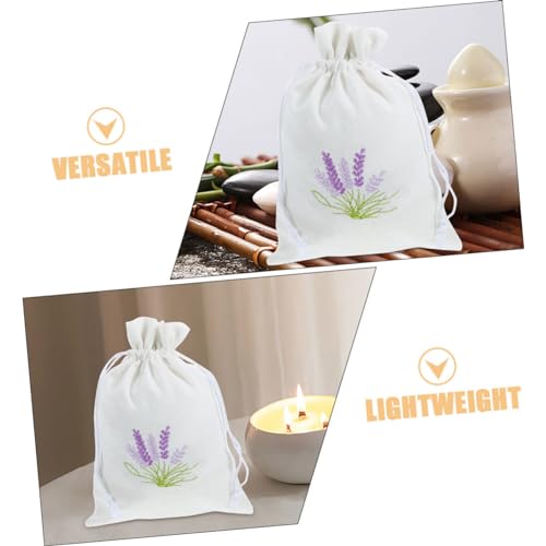 5 bolsas sachet de lavanda con cordón para almacenamiento miniatura 2