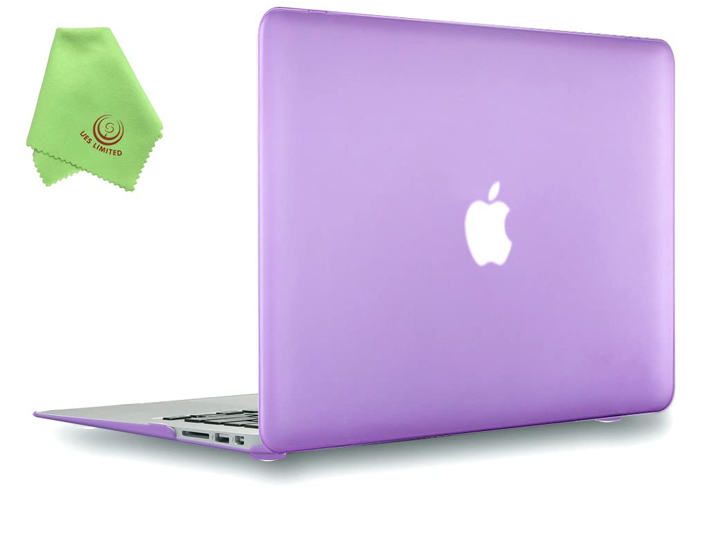 UESWILL Air 13 inch Case Smooth Touch Matte Hard Shell Case Cover Compatible with 2010-2017 MacBook Air 13 inch (Model A1466/A1369), Purple