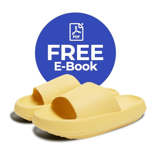 Image of Cloud Slides For Women And Men - Comfy Non Slip Indoors Slippers For Shower Spa Pool College Outdoors Slides - Soft And Cozy Open Toe House Sandals Thick Soles