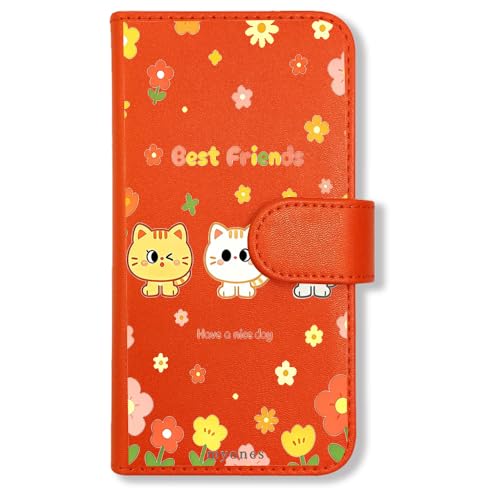 myones Xiaomi 13T/13T Pro�Ή� �蒠�^(�I�����W���O�C�̔L)�L ���� ��邩�� �C���X�g ���� �t�����[ �؍� ������� �_�C�A���[�^�C�v ���J�� �J�[�h���[ �t���b�v �J�o�[