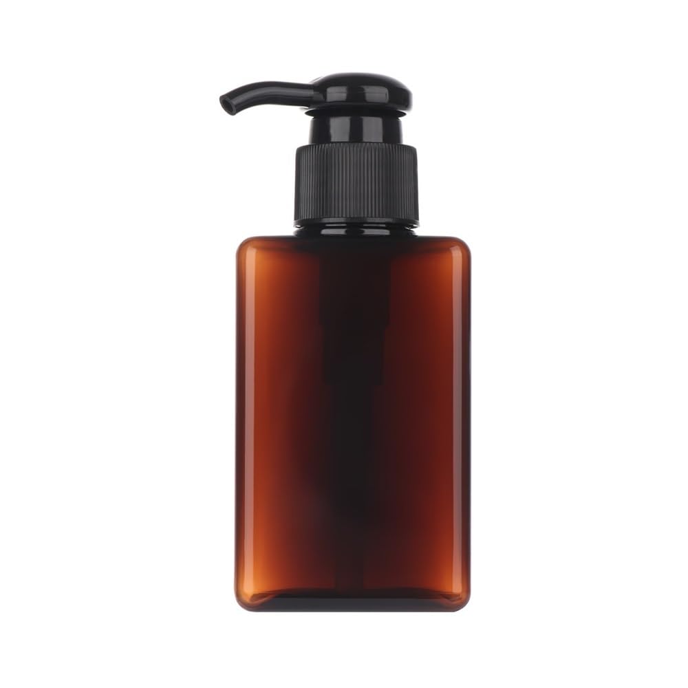 Botellas vacías exprimidas con bomba de 100 ml, botella de espuma de jabón, dispensador de cosméticos, contenedor de líquido PET, botella de viaje (marrón, 10 unidades)