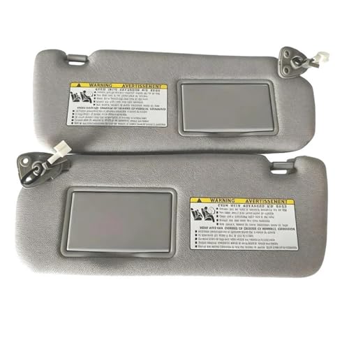 Pare-soleil beige avec miroir pour Hyundai Sonata 2006-2008
