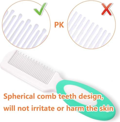 Bolivia's Bebek Saç Fırçası, Premium Yumuşak Silikon Kıllı, Yenidoğan ve Küçük Çocuklar İçin 3'lü Set, Konak Önleyici Özel Fırça, Hassas Bebek Cildine Uygun, Anne Bebek Bakım Seti - Görsel 2