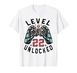 level 22 escape room 2 cumpleaños 22 años niña niño regalo videojuego. Impresionante regalo de cumpleaños para niña de 22 años con un lindo diseño de video game. Un gran regalo para cualquier sobrina, joven, hijo, nieto o hija que cumpla 22 años.