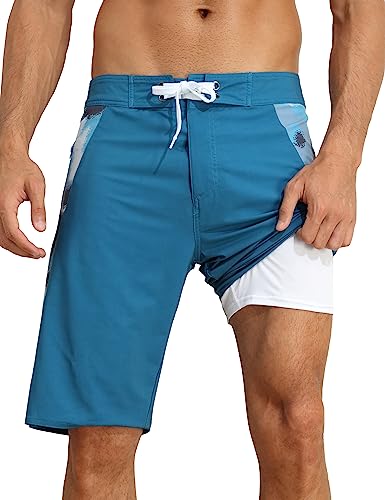 unitop Mens Swim Trunks with Compression Liner Bathing Suit 9