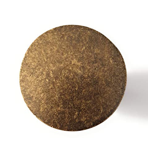 FFF - Set di 6 pomelli rotondi in ottone antico