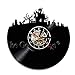 1 Pieza Feliz Halloween Retro Vinilo música Disco Reloj de Pared Calabaza Ciudad Pared Arte Hecho a Mano Fiesta decoración Reloj