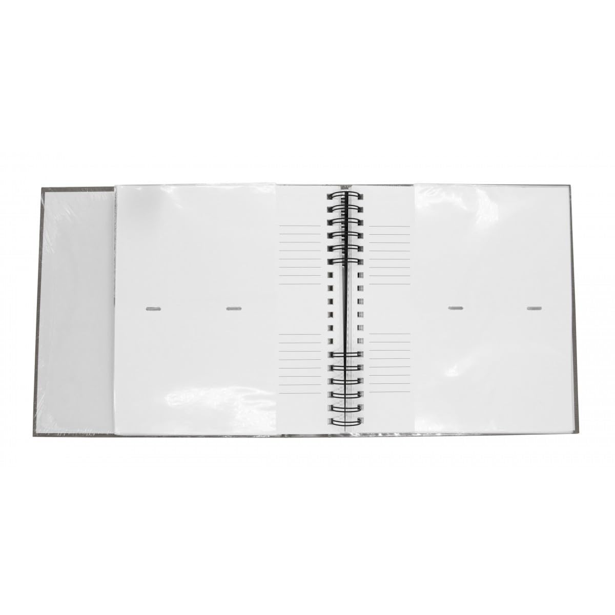 Album Photo pochettes Sasha renard 200 photos 10x15 cm Blanc Avec Espaces et 100 Pages pour Légender vos Souvenirs - Compatible 11,5x15 cm - Fabriqué en France